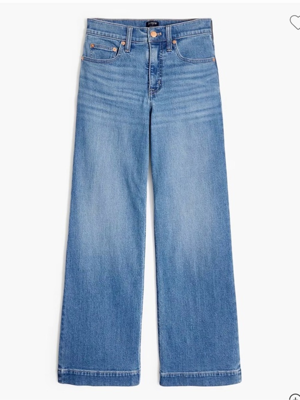 J. Crew Factory Light Blue High-Rise Wide-Leg Jeans
